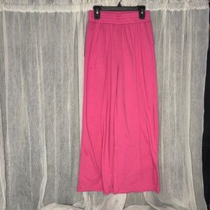 Girl’s SHIEN Vibrant Pink Wide-Leg Pants